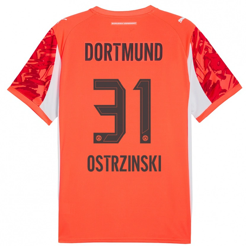 Danxen Kid Silas Ostrzinski #31 Red Orange Goalkeeper Jersey 2025/26 T-Shirt