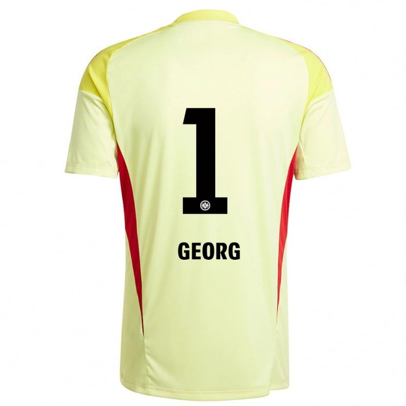 Danxen Kid Hannes Georg #1 Light Yellow Black Goalkeeper Jersey 2025/26 T-Shirt