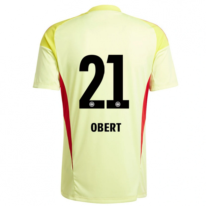 Danxen Kid Yuriy Obert #21 Light Yellow Black Goalkeeper Jersey 2025/26 T-Shirt