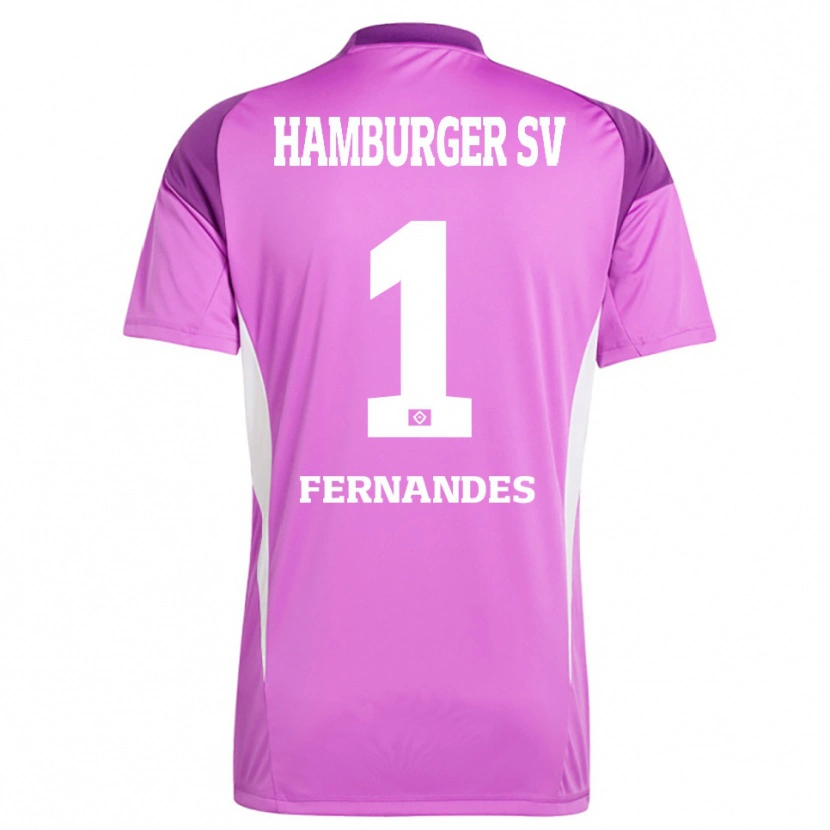 Danxen Kid Daniel Heuer Fernandes #1 Lilac White Purple Goalkeeper Jersey 2025/26 T-Shirt