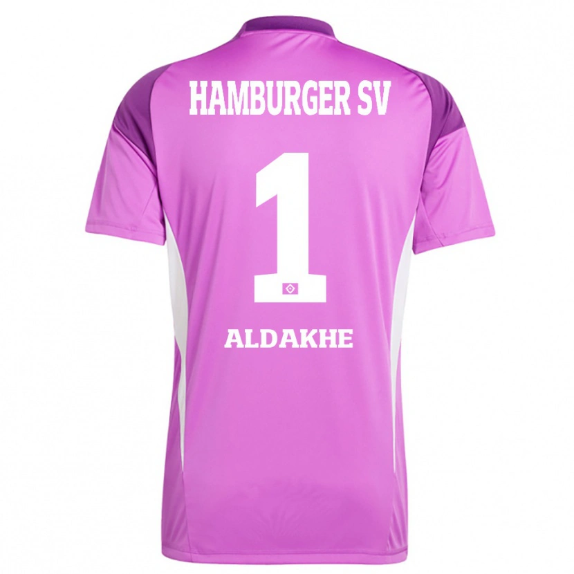 Danxen Kid Ather Aldakhe #1 Lilac White Purple Goalkeeper Jersey 2025/26 T-Shirt