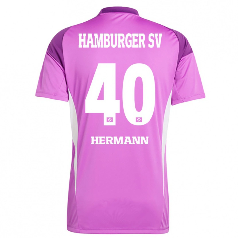 Danxen Kid Hannes Hermann #40 Lilac White Purple Goalkeeper Jersey 2025/26 T-Shirt