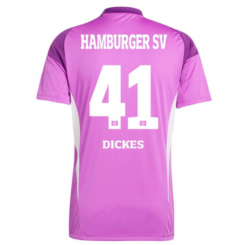 Danxen Kid Fernando Dickes #41 Lilac White Purple Goalkeeper Jersey 2025/26 T-Shirt