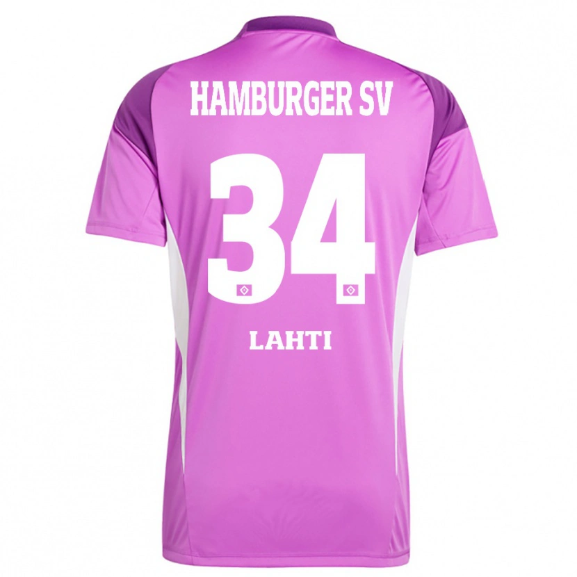 Danxen Kid Elias Lahti #34 Lilac White Purple Goalkeeper Jersey 2025/26 T-Shirt