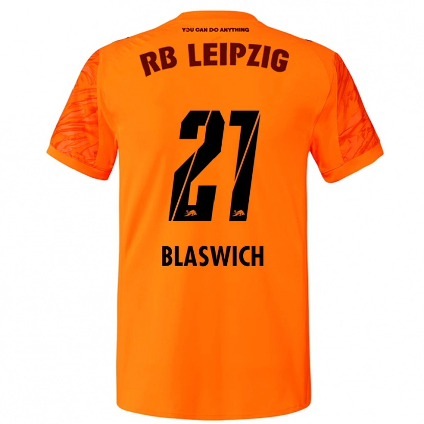 Danxen Kid Janis Blaswich #21 Orange Red Goalkeeper Jersey 2025/26 T-Shirt