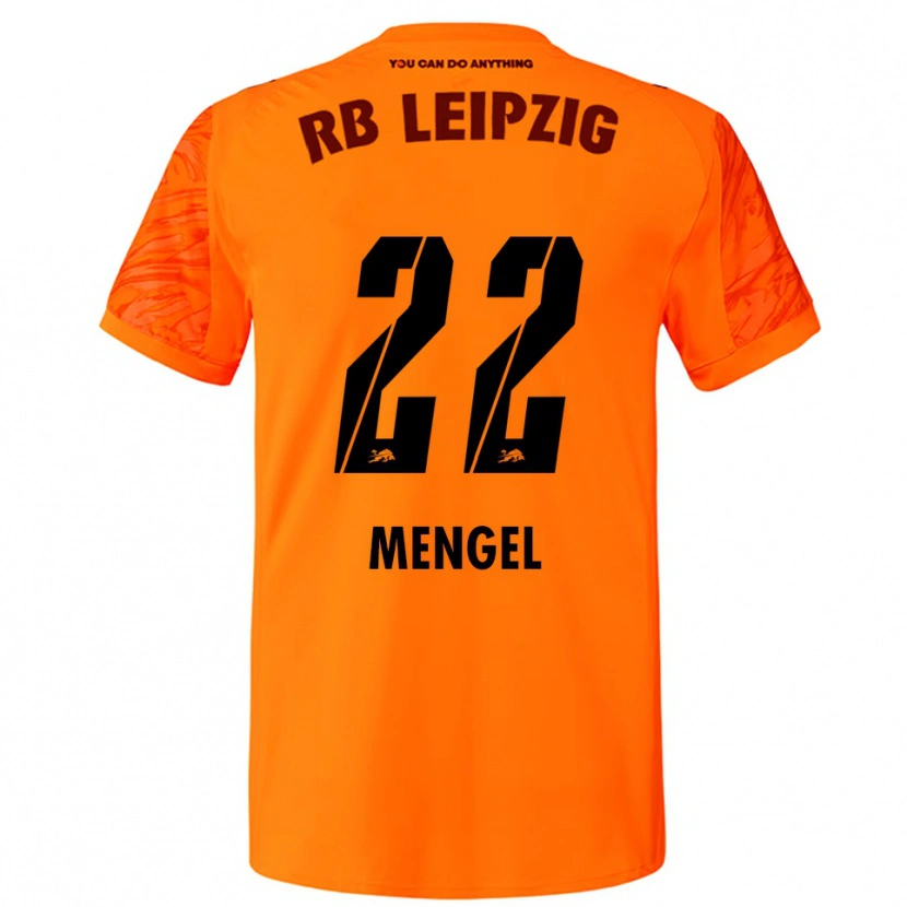 Danxen Kid Luca Mengel #22 Orange Red Goalkeeper Jersey 2025/26 T-Shirt