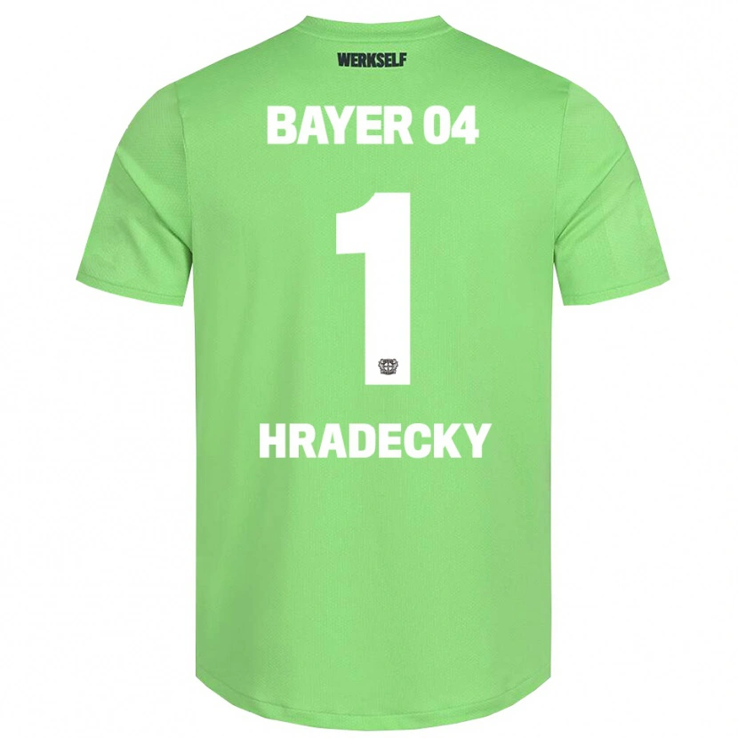 Danxen Kid Lukas Hradecky #1 Light Green White Goalkeeper Jersey 2025/26 T-Shirt