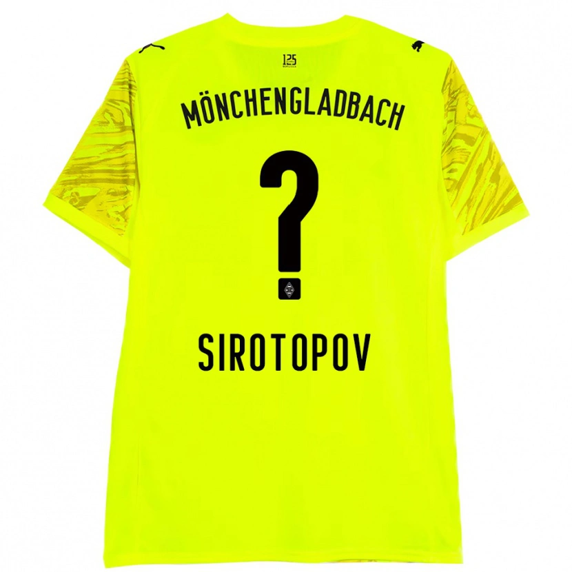 Danxen Kid Artem Sirotopov #0 Yellow Black Goalkeeper Jersey 2025/26 T-Shirt