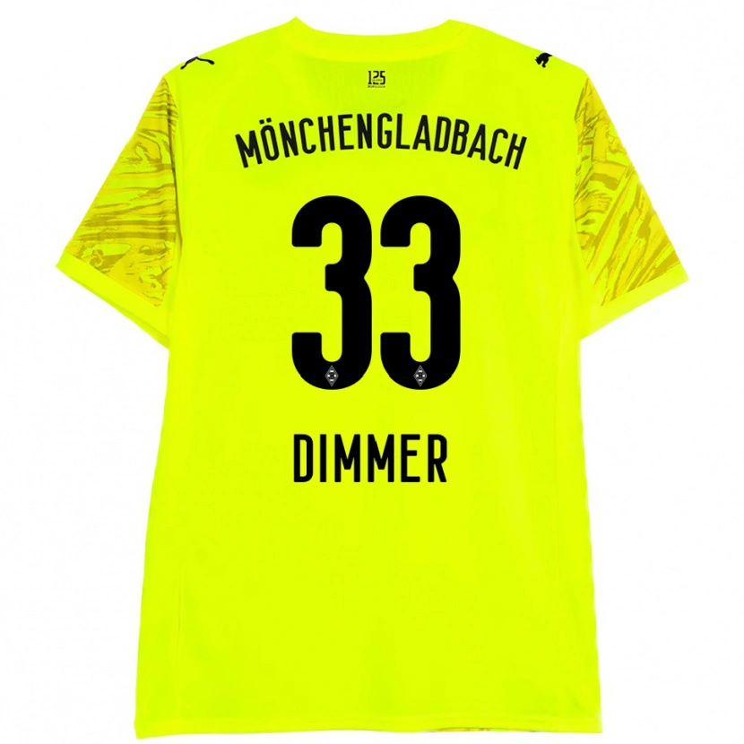 Danxen Kid Florian Dimmer #33 Yellow Black Goalkeeper Jersey 2025/26 T-Shirt