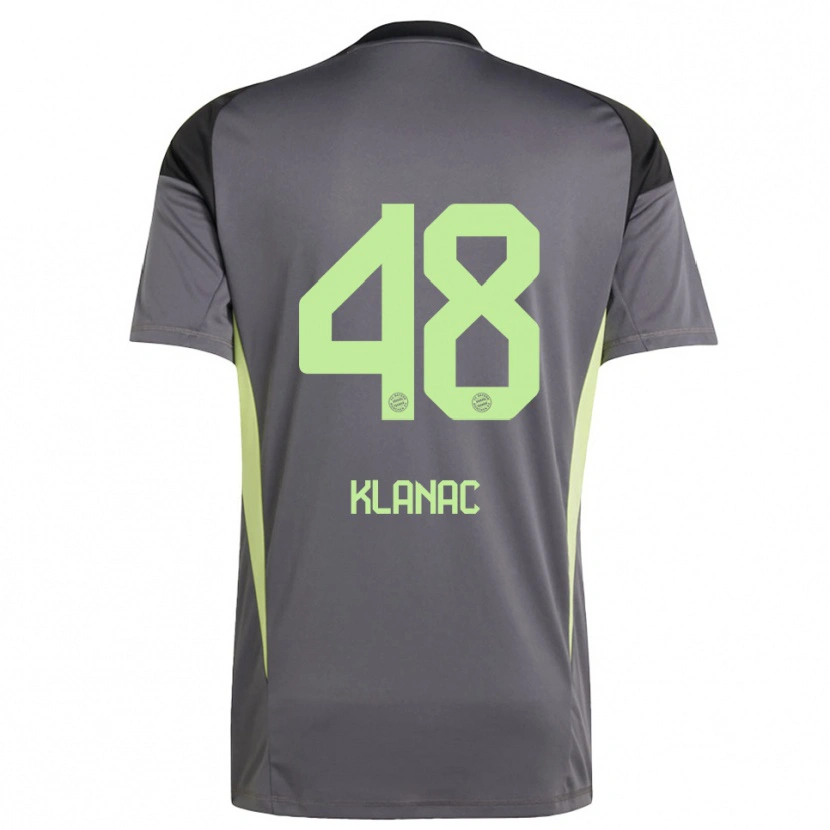 Danxen Kid Leon Klanac #48 Black Green Yellow Goalkeeper Jersey 2025/26 T-Shirt