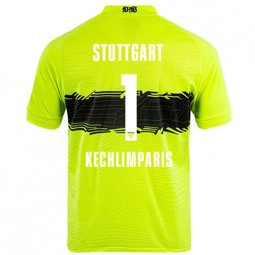 Danxen Kid Ioannis Kechlimparis #1 Green Yellow Black Goalkeeper Jersey 2025/26 T-Shirt