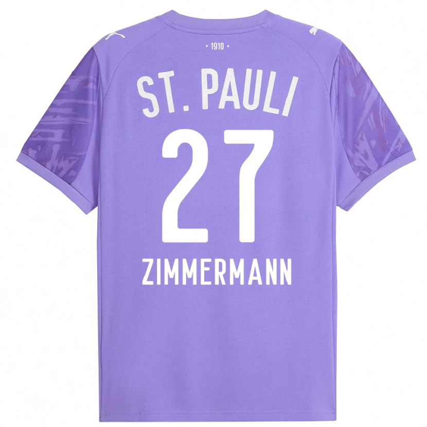 Danxen Kid Tara Zimmermann #27 Medium Purple Black Goalkeeper Jersey 2025/26 T-Shirt