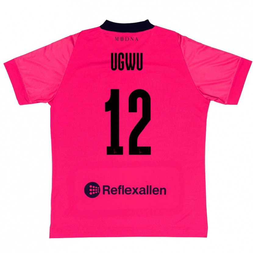 Danxen Kid Ferdinand Ugwu #12 Deep Pink Black Goalkeeper Jersey 2025/26 T-Shirt