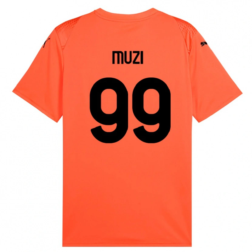 Danxen Kid Christian Muzi #99 Orange Black Goalkeeper Jersey 2025/26 T-Shirt