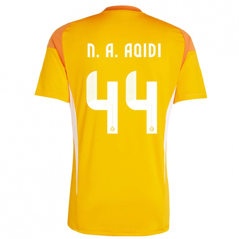 Danxen Kid Nawaf Al-Aqidi #44 Orange Yellow White Goalkeeper Jersey 2025/26 T-Shirt