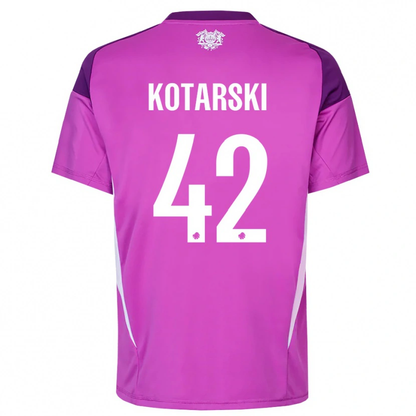 Danxen Kid Dominik Kotarski #42 Lilac Purple White Goalkeeper Jersey 2025/26 T-Shirt