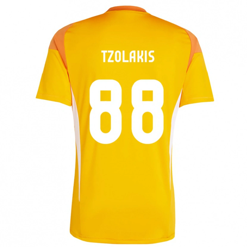 Danxen Kid Konstantinos Tzolakis #88 Orange White Goalkeeper Jersey 2025/26 T-Shirt