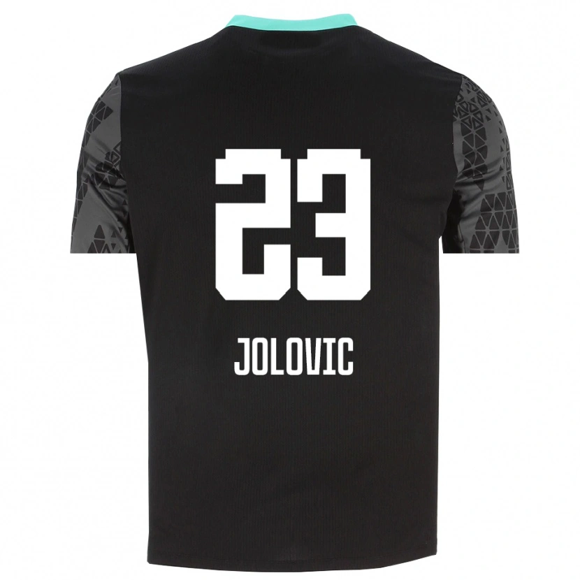 Danxen Kid Bogdan Jolovic #23 Dim Gray Black Goalkeeper Jersey 2025/26 T-Shirt