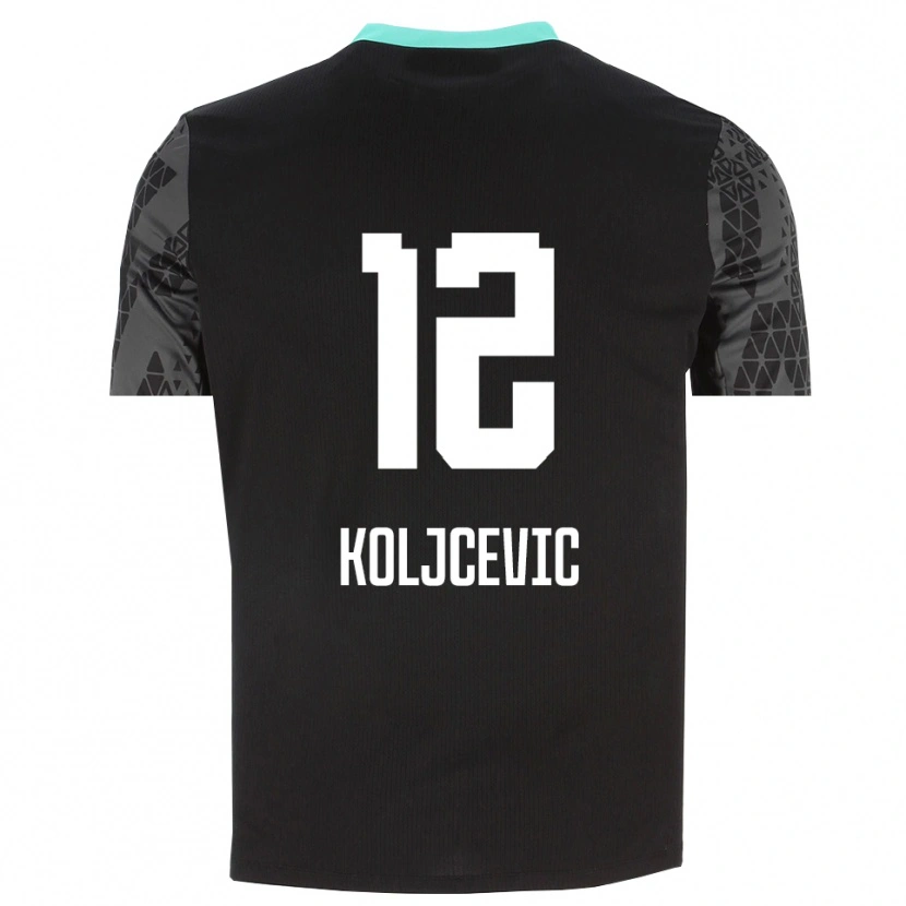 Danxen Kid Danilo Koljcevic #12 Dim Gray Black Goalkeeper Jersey 2025/26 T-Shirt