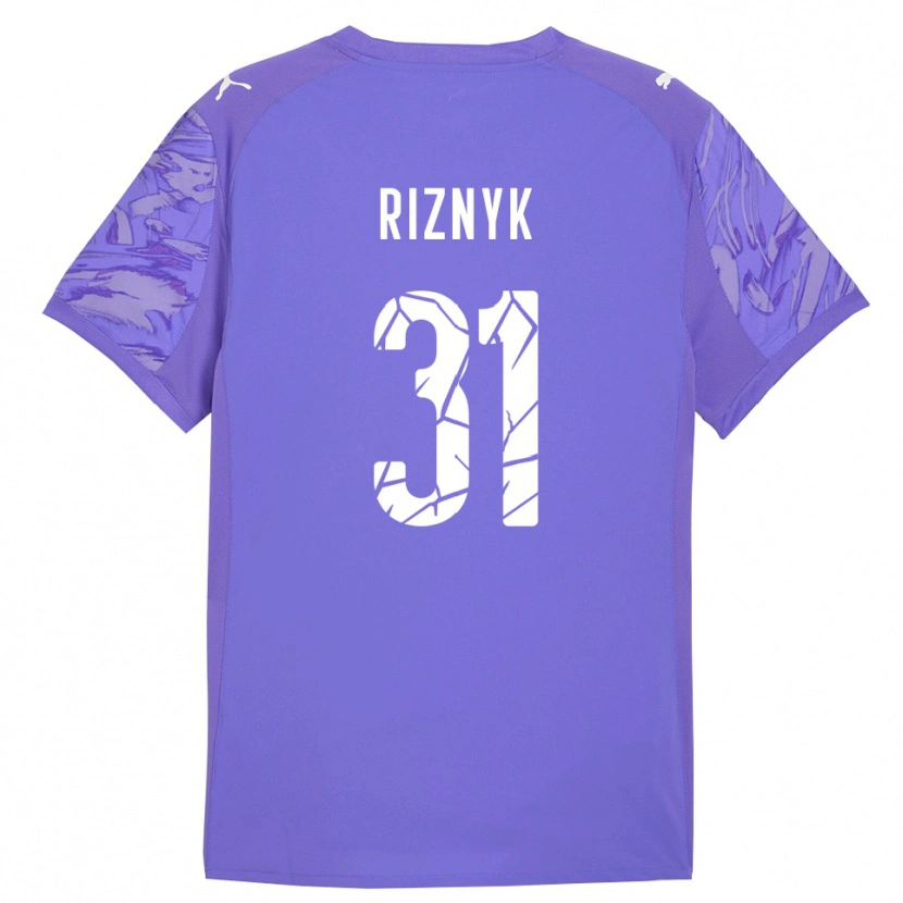 Danxen Kid Dmytro Riznyk #31 Lilac Purple Goalkeeper Jersey 2025/26 T-Shirt
