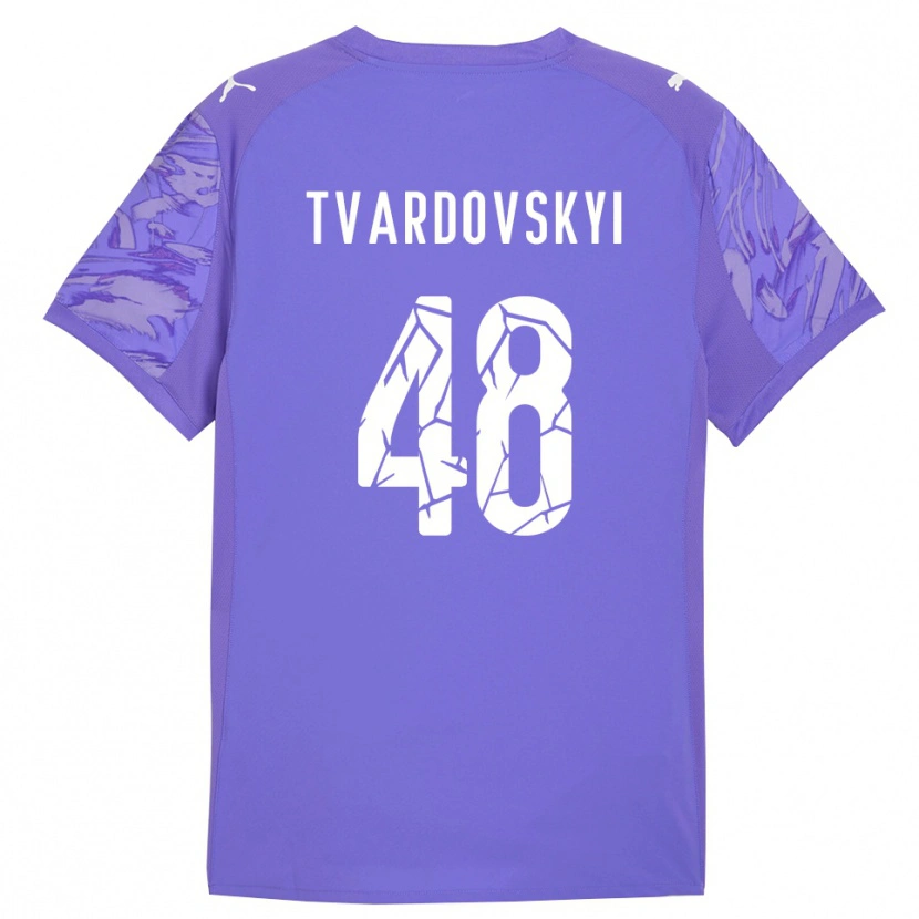 Danxen Kid Denys Tvardovskyi #48 Lilac Purple Goalkeeper Jersey 2025/26 T-Shirt