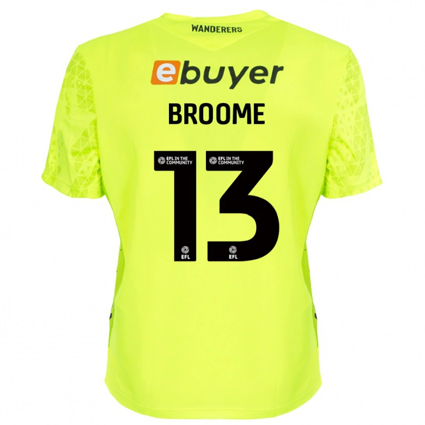Danxen Kid Nathan Broome #13 Fluorescent Green Goalkeeper Jersey 2025/26 T-Shirt