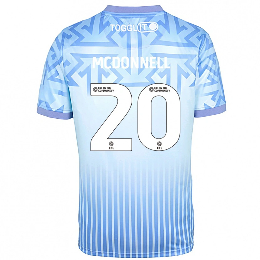 Danxen Kid Joe McDonnell #20 Light Blue White Goalkeeper Jersey 2025/26 T-Shirt