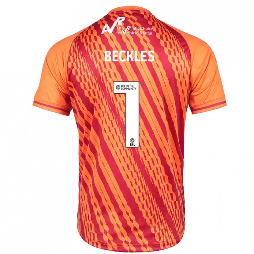Danxen Kid Frankie Beckles #1 Orange Goalkeeper Jersey 2025/26 T-Shirt