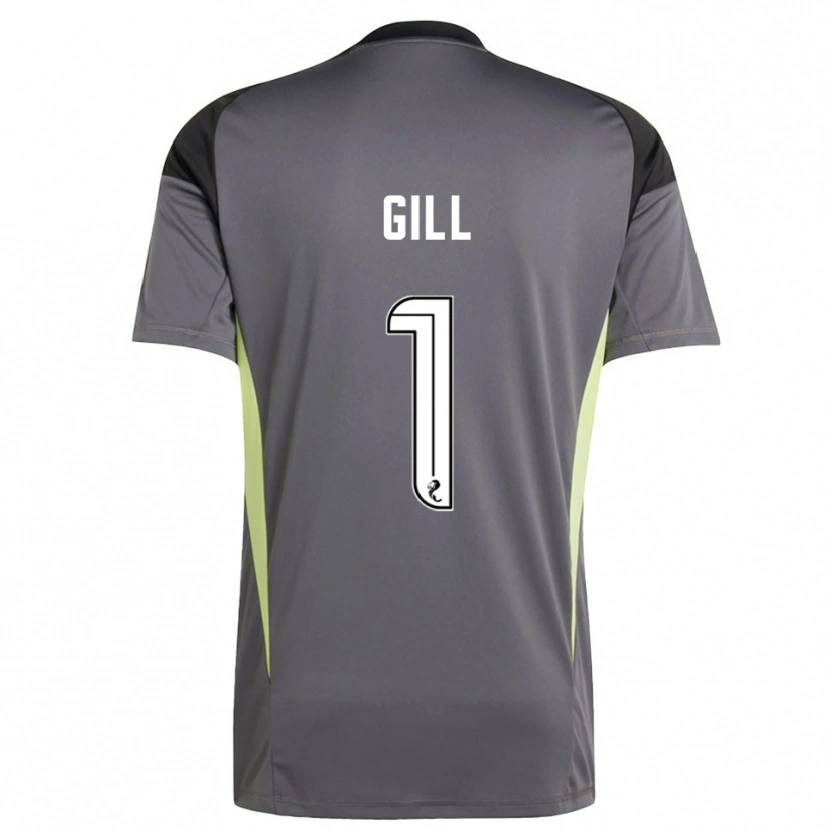 Danxen Kid Marcus Gill #1 Gray White Goalkeeper Jersey 2025/26 T-Shirt