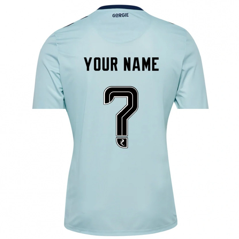 Danxen Kid Heart of Midlothian Light Blue Black Goalkeeper Jersey 2025/26 T-Shirt