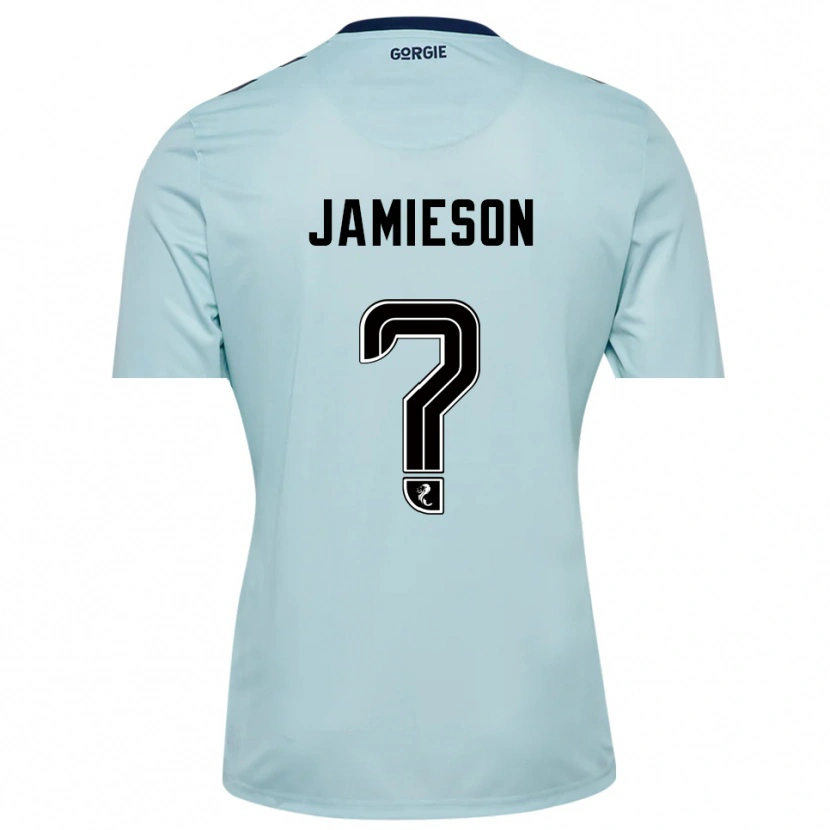 Danxen Kid Finlay Jamieson #0 Light Blue Black Goalkeeper Jersey 2025/26 T-Shirt