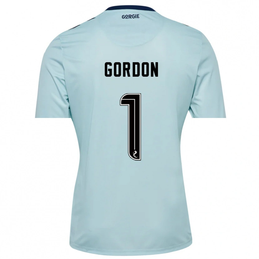 Danxen Kid Craig Gordon #1 Light Blue Black Goalkeeper Jersey 2025/26 T-Shirt