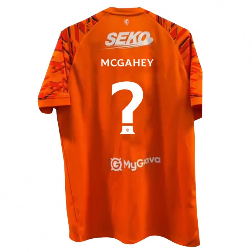 Danxen Kid Lewis McGahey #0 Orange White Goalkeeper Jersey 2025/26 T-Shirt