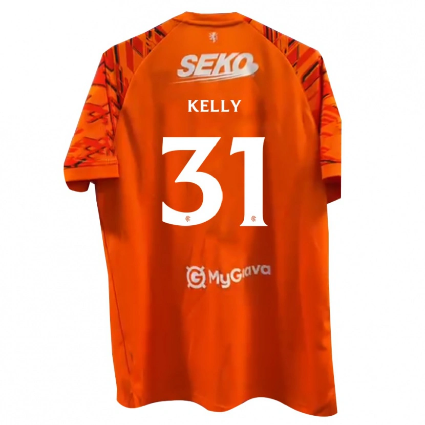 Danxen Kid Liam Kelly #31 Orange White Goalkeeper Jersey 2025/26 T-Shirt