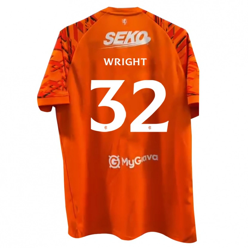 Danxen Kid Kieran Wright #32 Orange White Goalkeeper Jersey 2025/26 T-Shirt