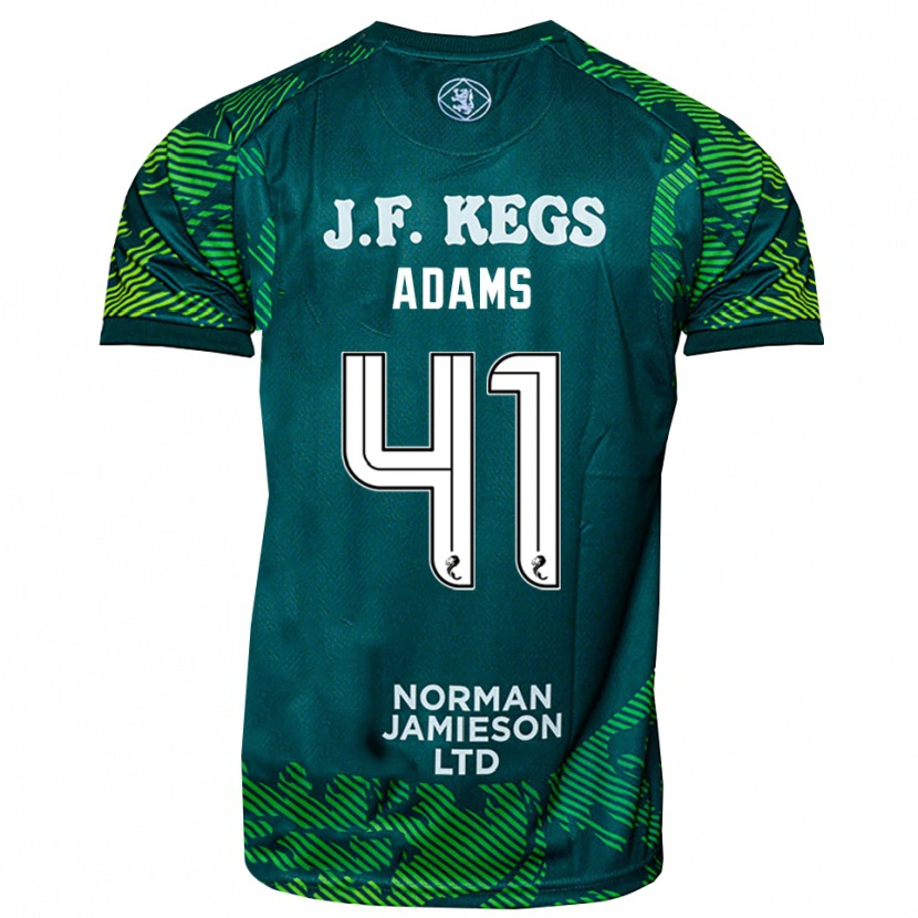 Danxen Kid Ruairidh Adams #41 Green White Goalkeeper Jersey 2025/26 T-Shirt