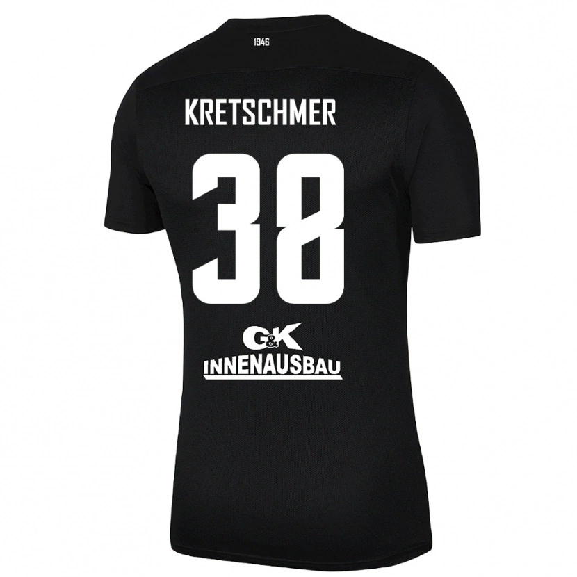 Danxen Kid Theo Kretschmer #38 Black White Goalkeeper Jersey 2025/26 T-Shirt