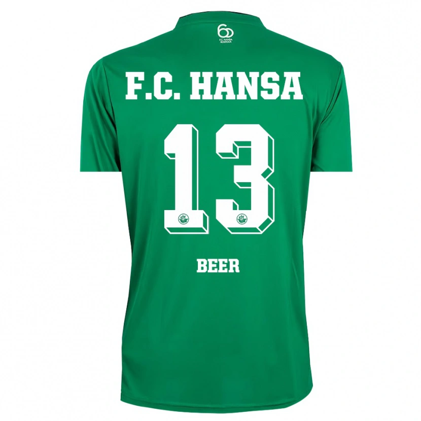 Danxen Kid Darian Beer #13 Dark Green White Goalkeeper Jersey 2025/26 T-Shirt