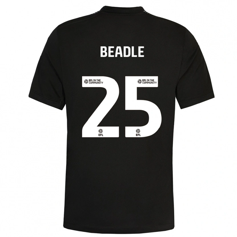 Danxen Kid James Beadle #25 Black White Goalkeeper Jersey 2025/26 T-Shirt