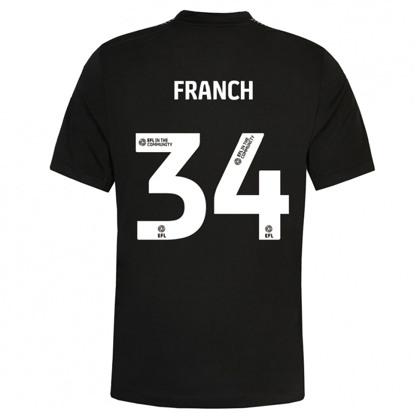 Danxen Kid Adrianna Franch #34 Black White Goalkeeper Jersey 2025/26 T-Shirt