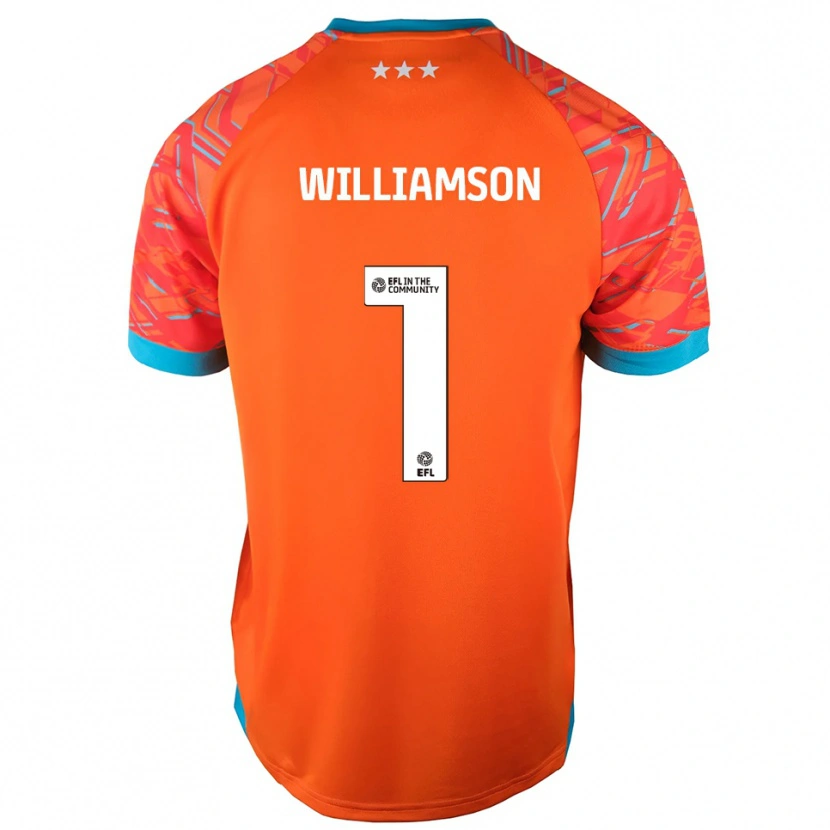 Danxen Kid Woody Williamson #1 Orange White Goalkeeper Jersey 2025/26 T-Shirt