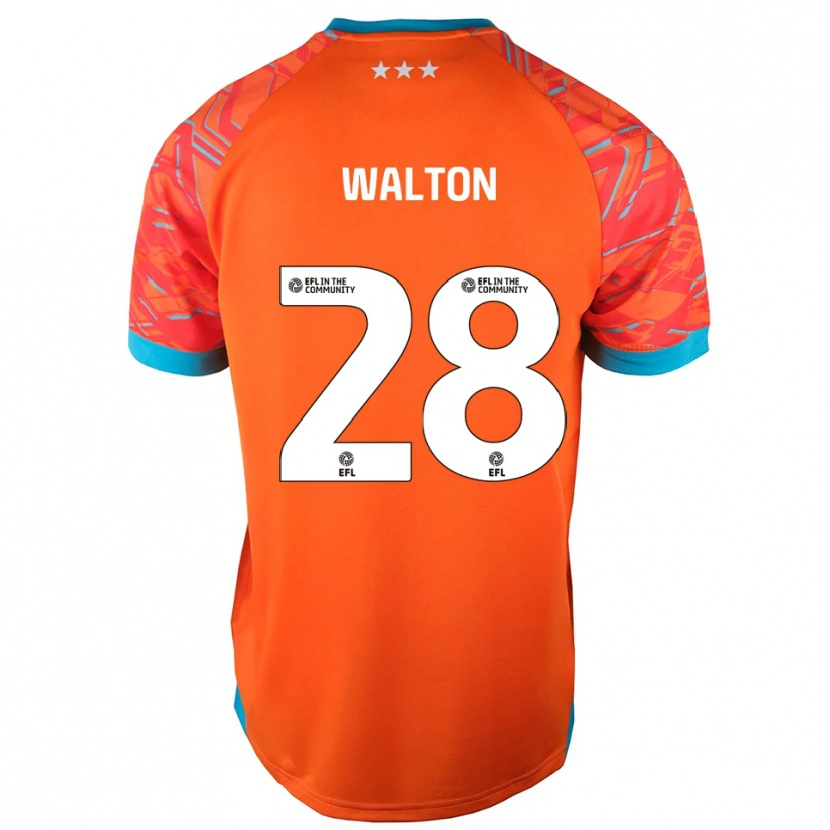 Danxen Kid Christian Walton #28 Orange White Goalkeeper Jersey 2025/26 T-Shirt
