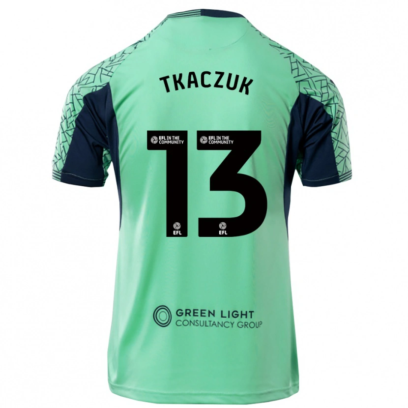 Danxen Kid Nikodem Tkaczuk #13 Aqua Black Goalkeeper Jersey 2025/26 T-Shirt