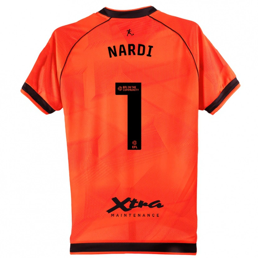 Danxen Kid Paul Nardi #1 Orange Black Goalkeeper Jersey 2025/26 T-Shirt