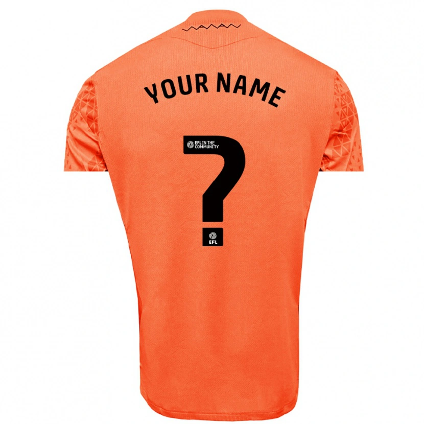 Danxen Kid Sheffield Wednesday Orange Black Goalkeeper Jersey 2025/26 T-Shirt