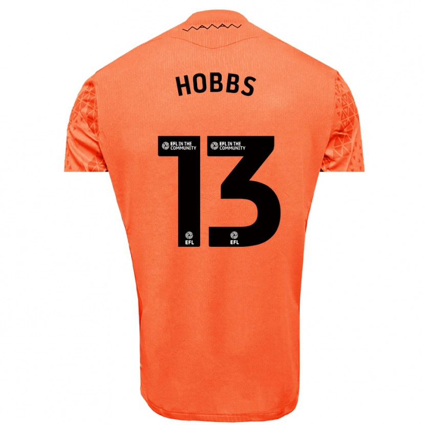 Danxen Kid Charlie Hobbs #13 Orange Black Goalkeeper Jersey 2025/26 T-Shirt