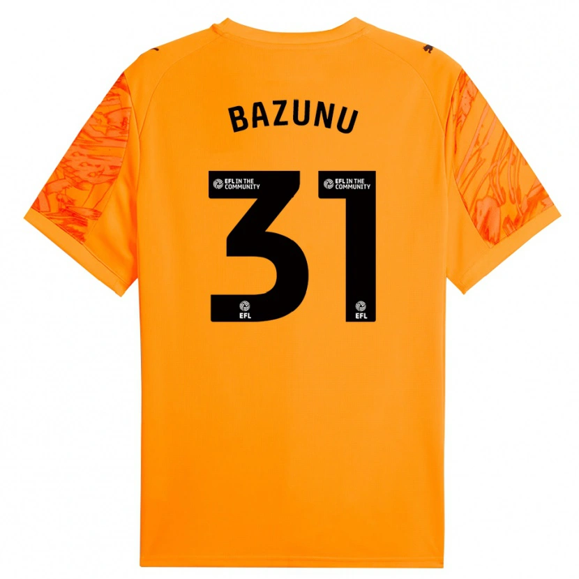 Danxen Kid Gavin Bazunu #31 Orange Black Goalkeeper Jersey 2025/26 T-Shirt