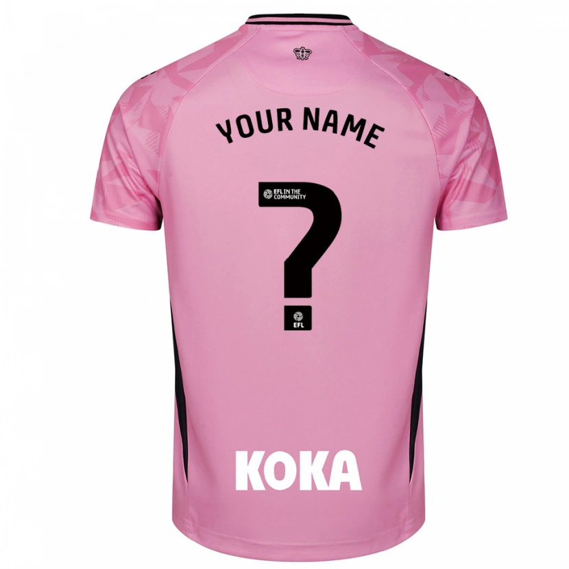 Danxen Kid Watford FC Light Pink Black Goalkeeper Jersey 2025/26 T-Shirt