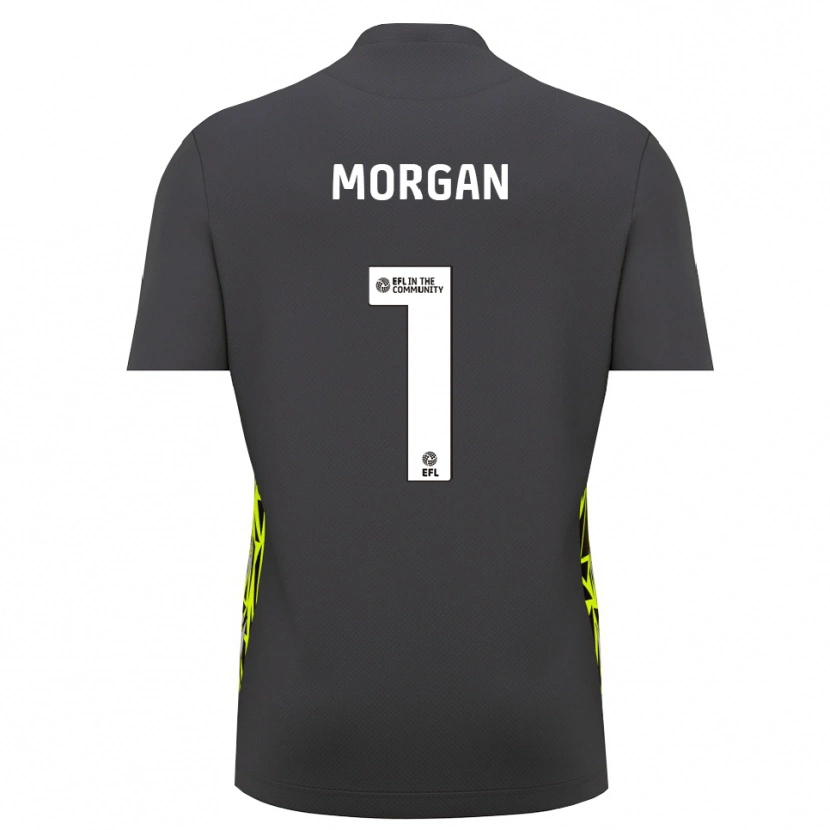 Danxen Kid Delyth Morgan #1 Grey Forest Green Goalkeeper Jersey 2025/26 T-Shirt