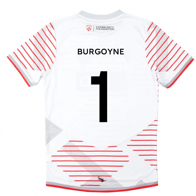 Danxen Kid Harry Burgoyne #1 White Red Goalkeeper Jersey 2025/26 T-Shirt
